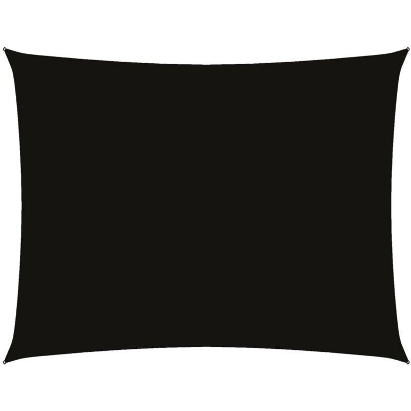 

vidaXL Toldo de vela rectangular de tela oxford negro 2x3,5 m - Negro