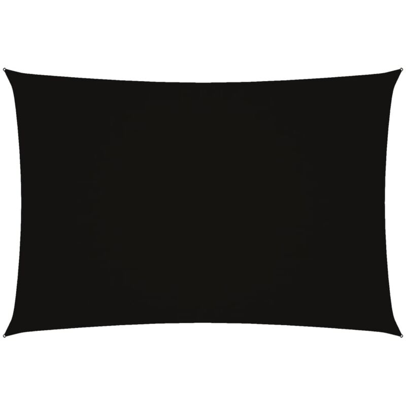

Toldo de vela rectangular tela oxford negro 2,5x4,5 m - Negro - Vidaxl