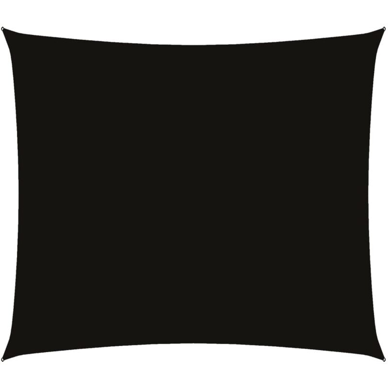 

vidaXL Toldo de vela rectangular de tela oxford negro 2x2,5 m - Negro
