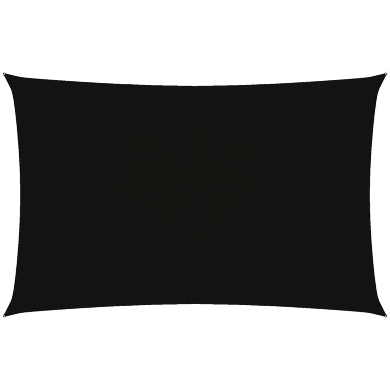 

vidaXL Toldo de vela rectangular tela oxford negro 4x7 m - Negro