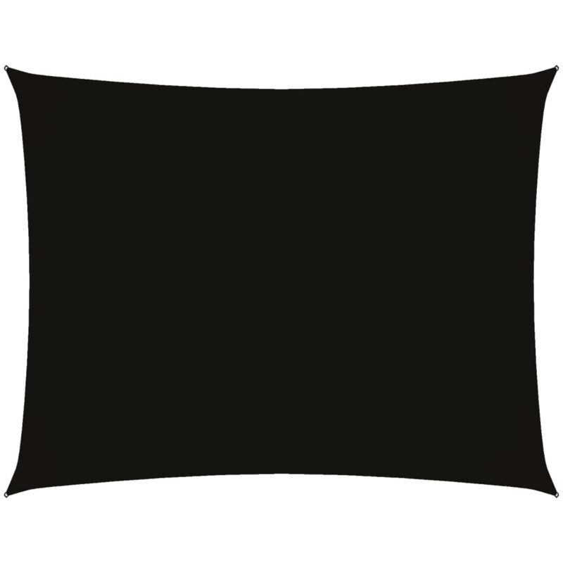 

Toldo de vela rectangular de tela oxford negro 4x6 m - Negro - Vidaxl