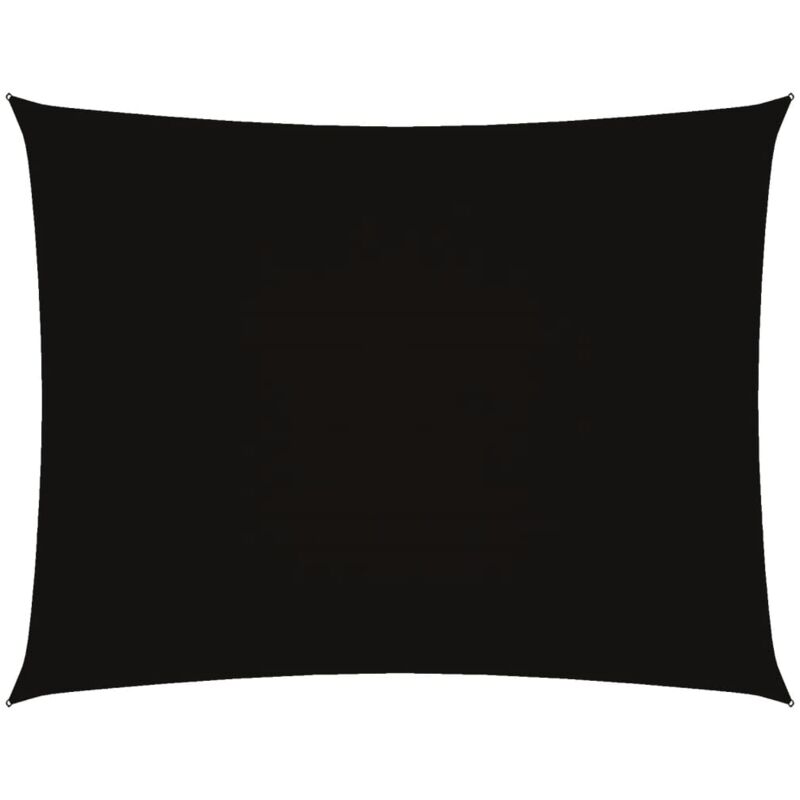 

vidaXL Toldo de vela rectangular tela oxford negro 3,5x5 m - Negro