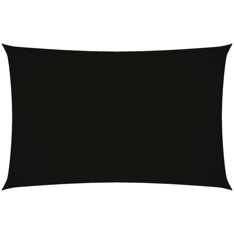 

vidaXL Toldo de vela rectangular de tela oxford negro 2x4,5 m - Negro