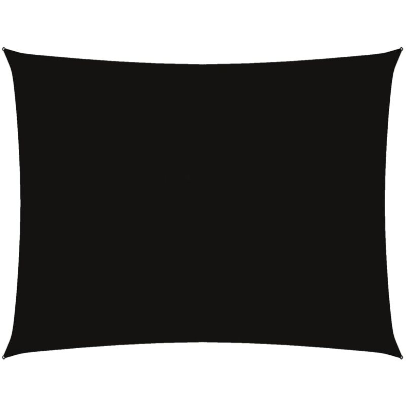 

vidaXL Toldo de vela rectangular tela oxford negro 3,5x4,5 m - Negro