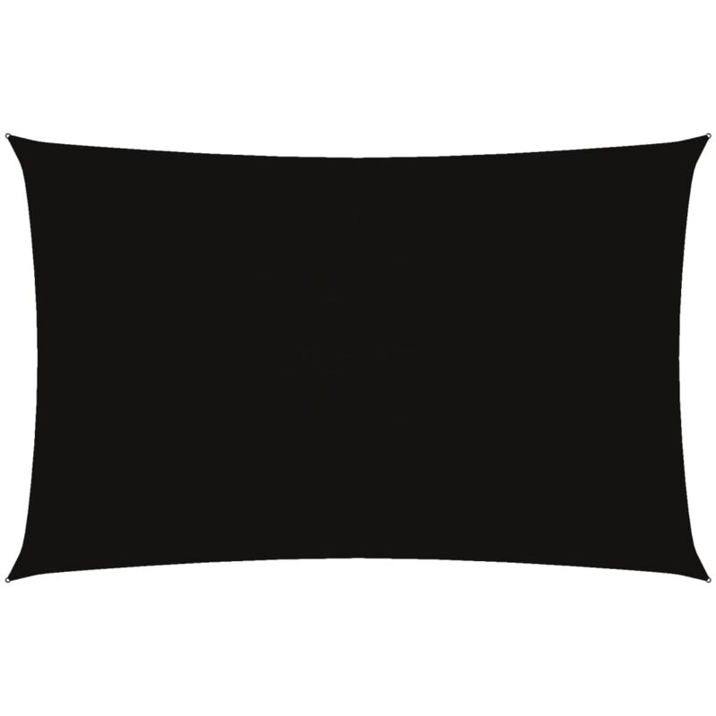 

vidaXL Toldo de vela rectangular de tela oxford negro 5x8 m - Negro