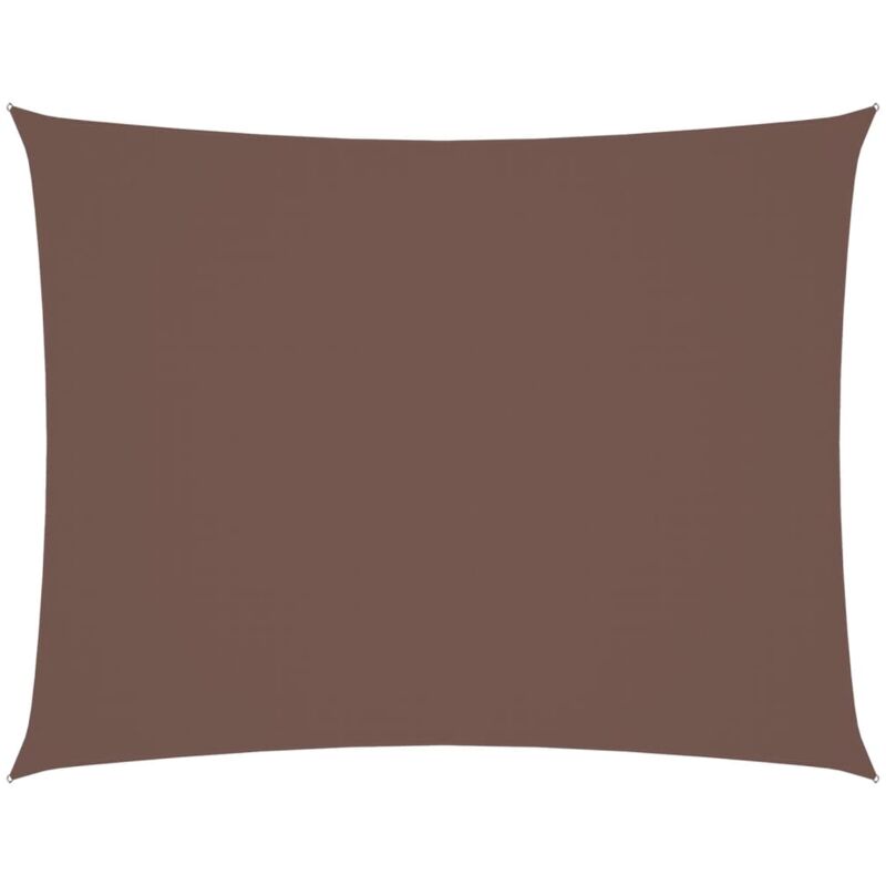 

vidaXL Toldo de vela rectangular tela oxford marrón 2,5x4 m - Marrón