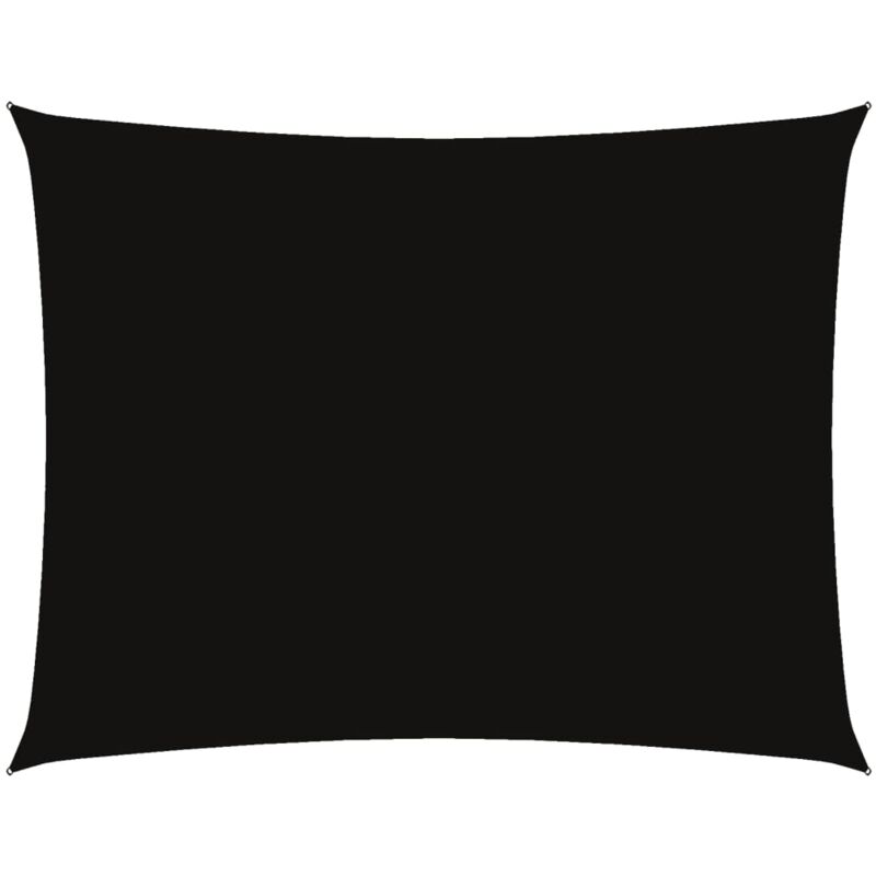 

vidaXL Toldo de vela rectangular de tela oxford negro 6x7 m - Negro