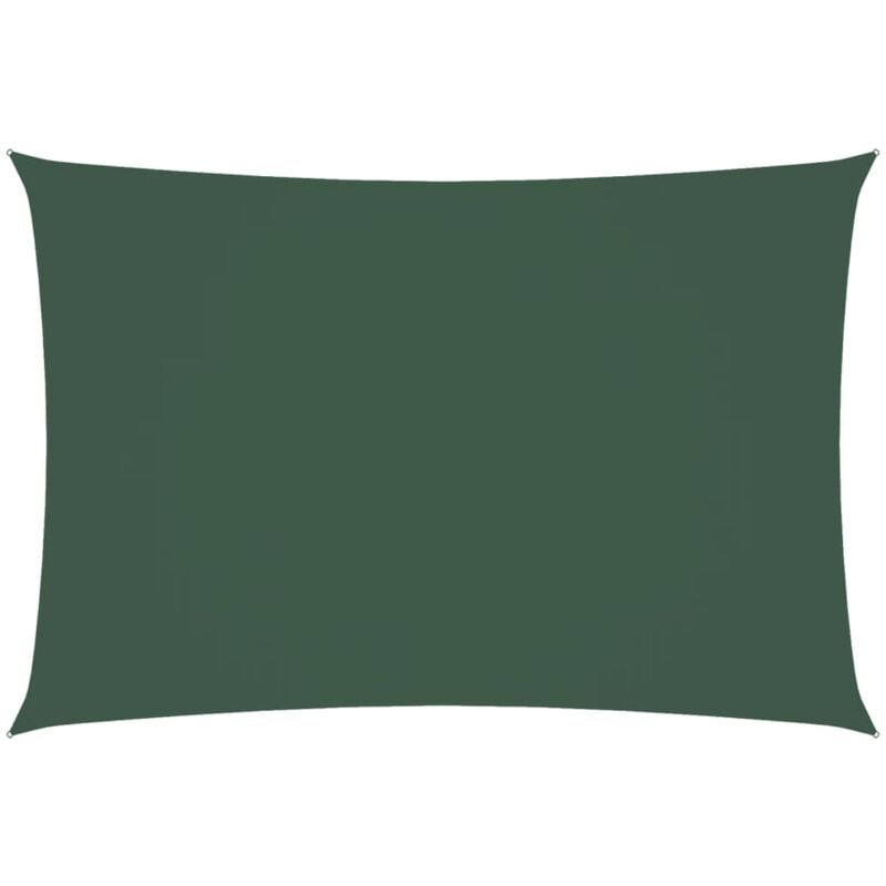 

Toldo de vela rectangular tela oxford verde oscuro 2,5x4,5 m - Verde - Vidaxl