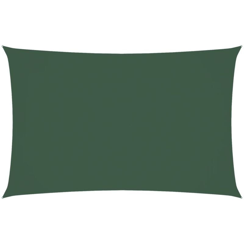 

vidaXL Toldo de vela rectangular tela oxford verde oscuro 4x7 m - Verde