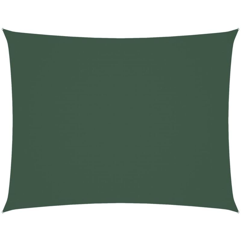 

vidaXL Toldo de vela rectangular tela oxford verde oscuro 6x8 m - Verde