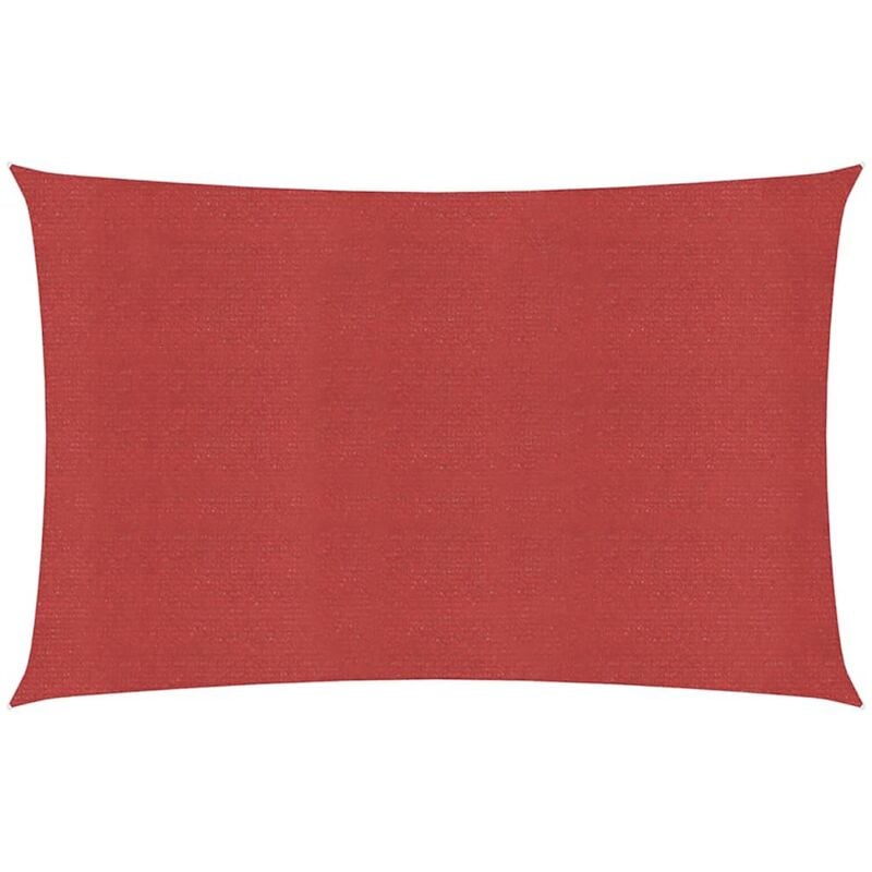 

Toldo de vela rojo HDPE 160 g/m² 2,5x4,5 m - Rojo - Vidaxl
