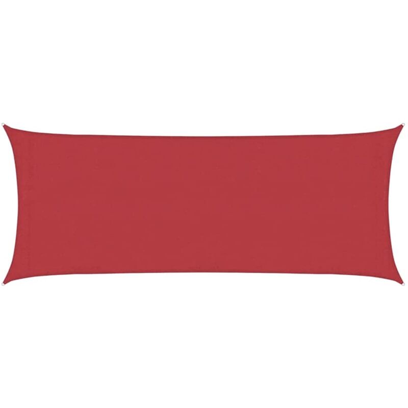 

vidaXL Toldo de vela rojo HDPE 160 g/m² 2x5 m - Rojo