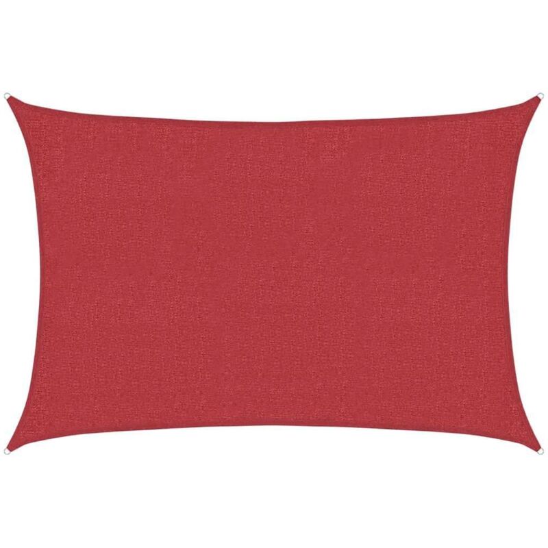 

Toldo de vela rojo HDPE 160 g/m² 3x4,5 m - Rojo - Vidaxl