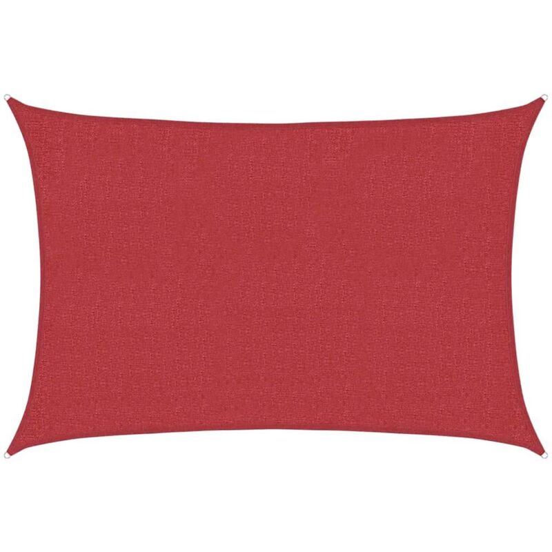 

vidaXL Toldo de vela rojo HDPE 160 g/m² 3x5 m - Rojo