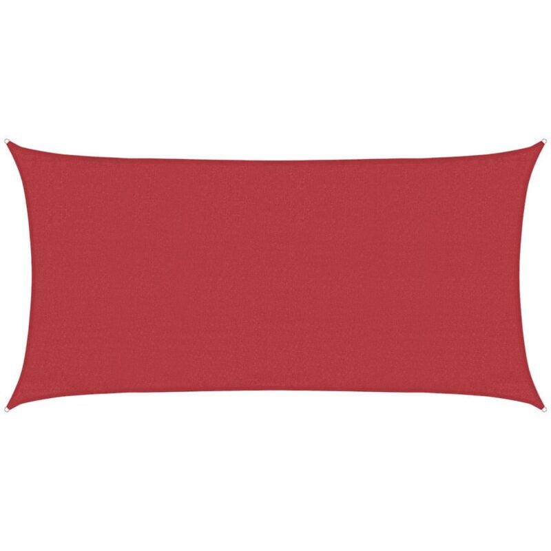 

Toldo de vela rojo HDPE 160 g/m² 3x6 m - Rojo - Vidaxl