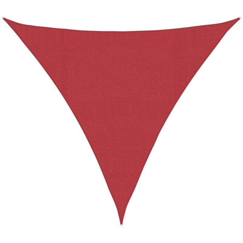 

vidaXL Toldo de vela rojo HDPE 160 g/m² 4,5x4,5x4,5 m - Rojo