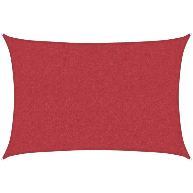 

vidaXL Toldo de vela rojo HDPE 160 g/m² 4x5 m - Rojo
