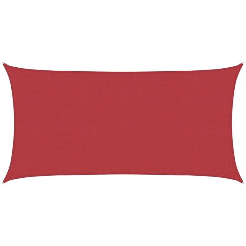 

vidaXL Toldo de vela rojo HDPE 160 g/m² 4x7 m - Rojo