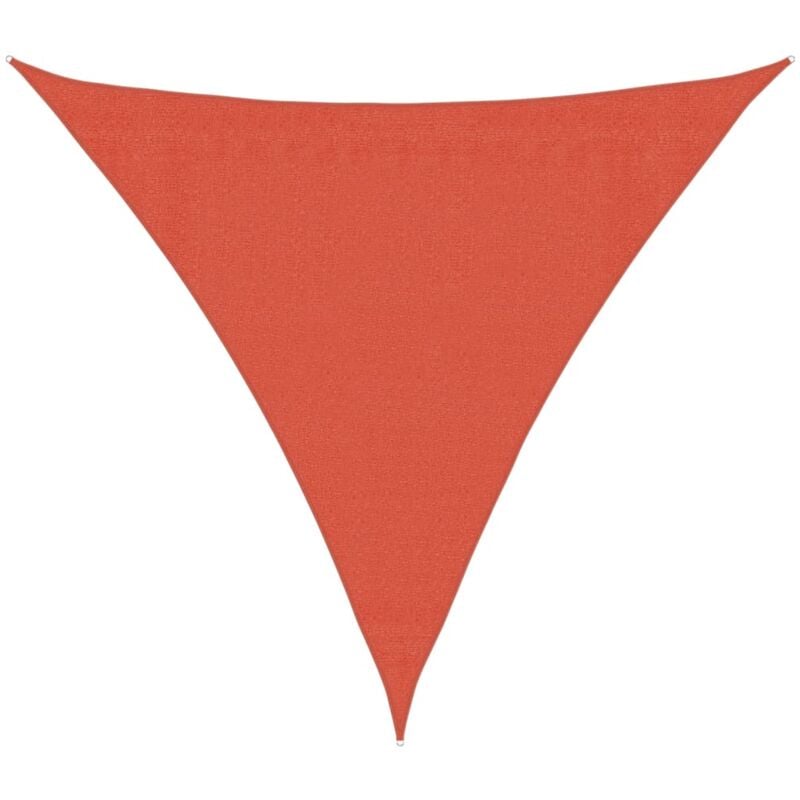 

vidaXL Toldo de vela terracota HDPE 160 g/m² 3x3x3 m - Marrón