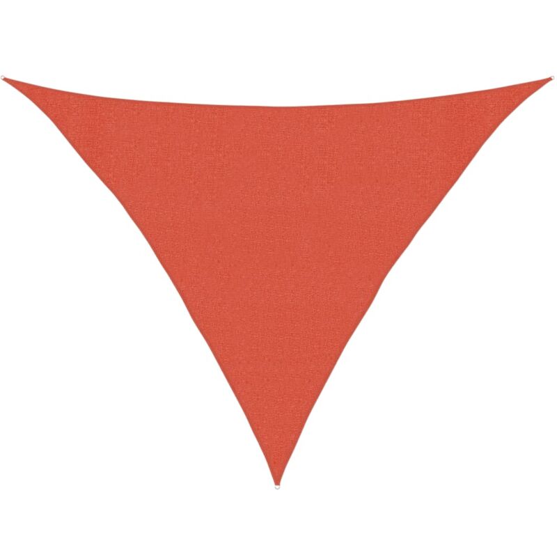 

vidaXL Toldo de vela terracota HDPE 160 g/m² 3x3x4,2 m - Marrón