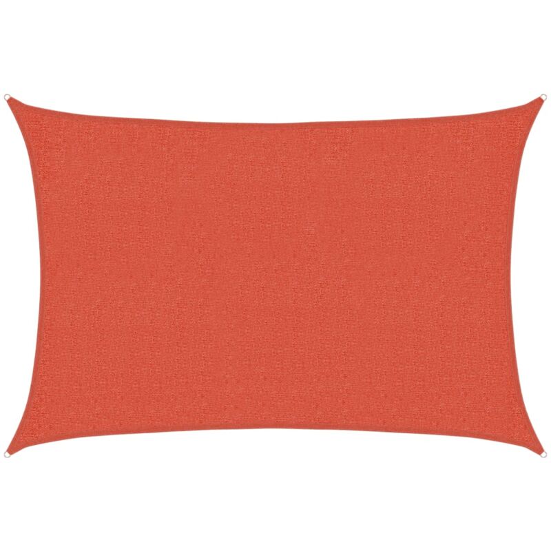 

vidaXL Toldo de vela terracota HDPE 160 g/m² 2x3 m - Marrón