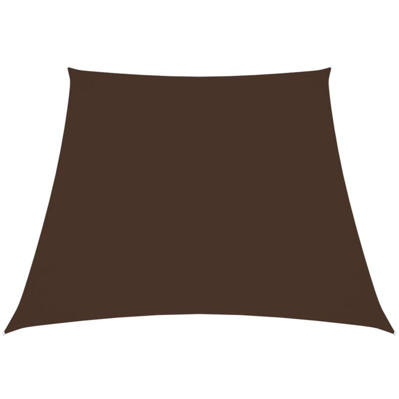 

vidaXL Toldo de vela trapezoidal de tela oxford marrón 4/5x4 m - Marrón