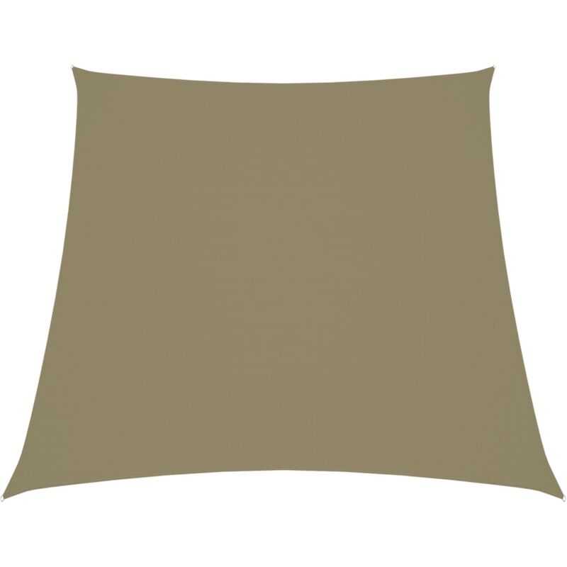 

vidaXL Toldo de vela trapezoidal de tela oxford beige 4/5x4 m - Beige