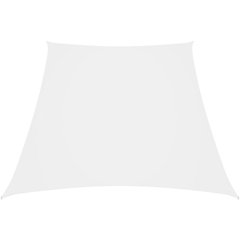 

Toldo de vela tela oxford trapecio blanco 3/4x2 m - Blanco - Vidaxl