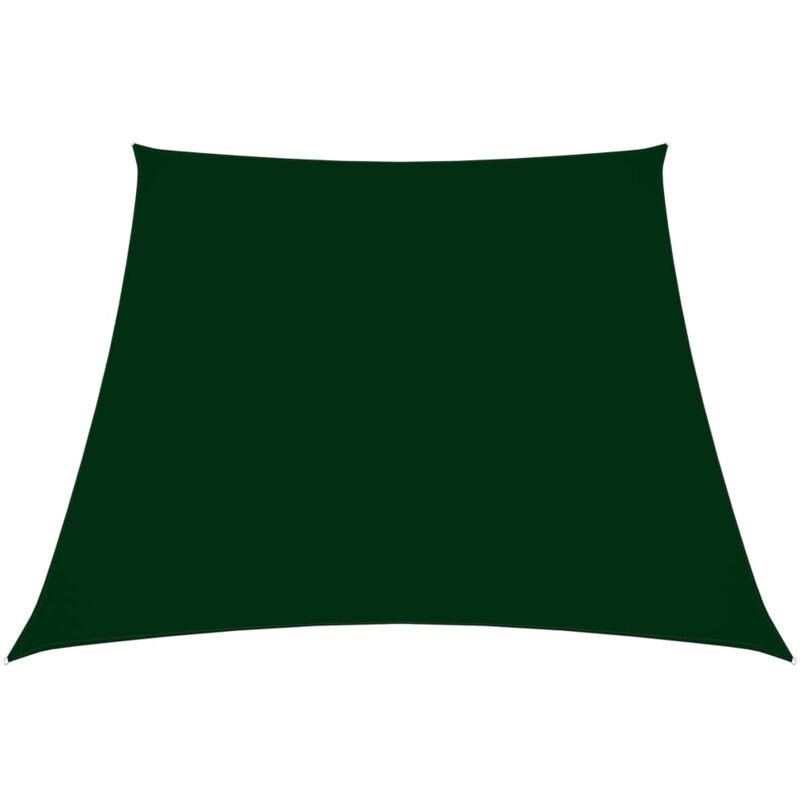 

vidaXL Toldo de vela tela oxford trapecio verde oscuro 3/4x3 m - Verde