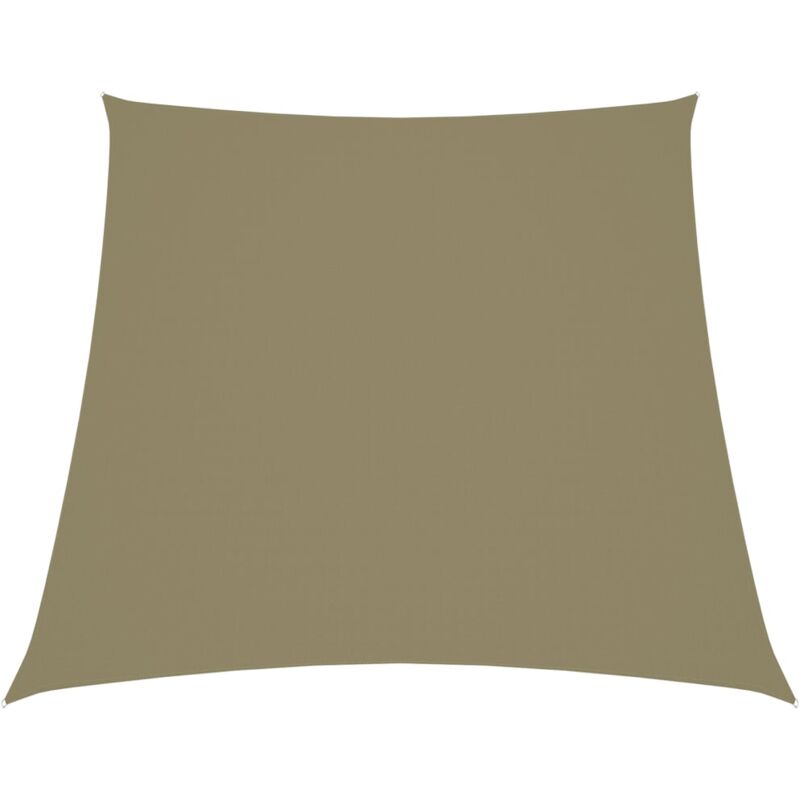 

Toldo de vela trapezoidal de tela oxford beige 3/4x2 m - Beige - Vidaxl