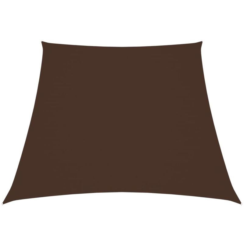 

vidaXL Toldo de vela trapezoidal de tela oxford marrón 4/5x3 m - Marrón