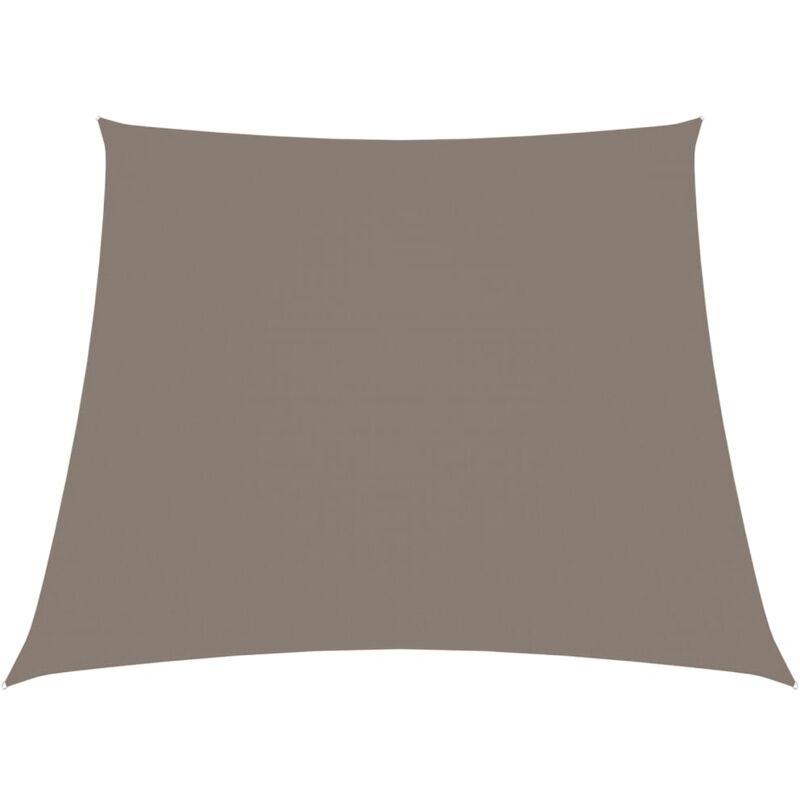 

vidaXL Toldo de vela trapezoidal de tela oxford gris taupe 4/5x3 m - Gris Topo