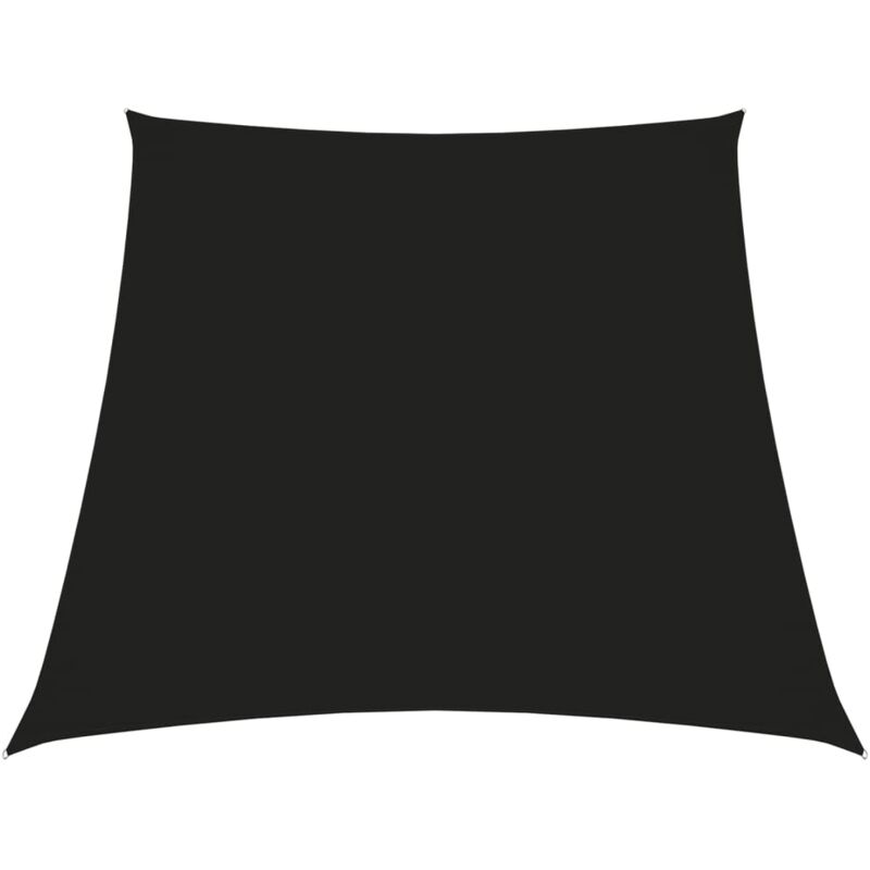 

vidaXL Toldo de vela trapezoidal de tela oxford negro 3/4x3 m - Negro