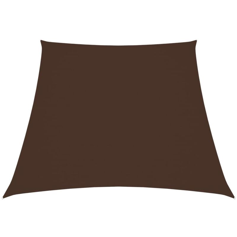 

vidaXL Toldo de vela trapezoidal de tela oxford marrón 3/4x3 m - Marrón