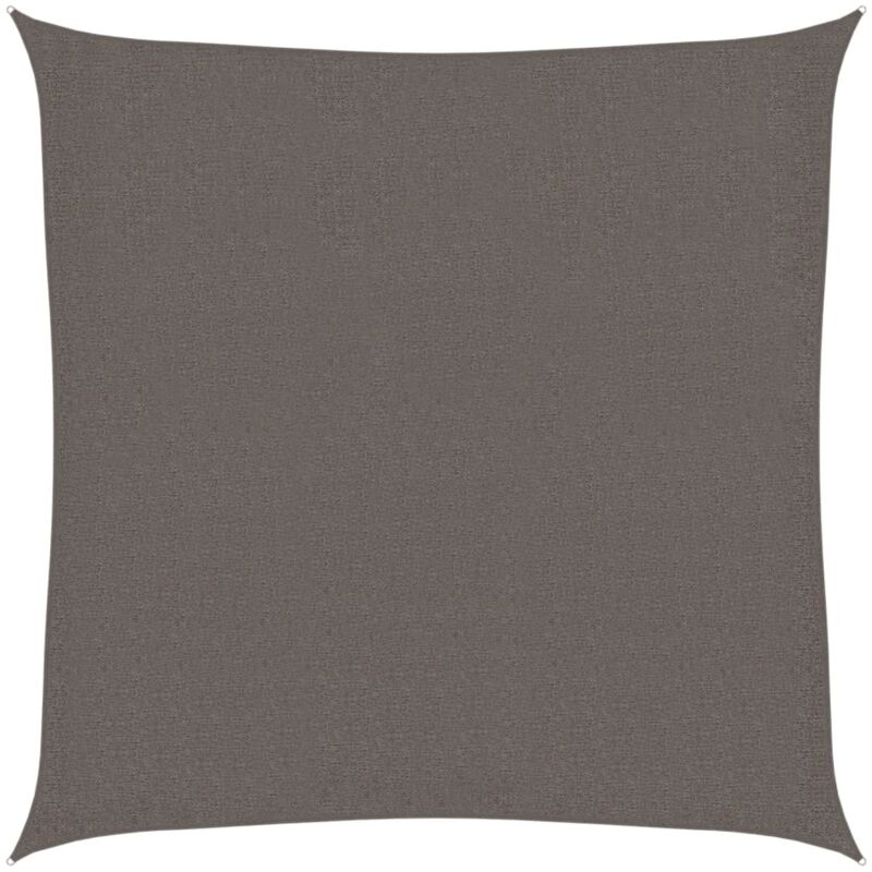 

vidaXL Toldo de Vela 100% HDPE Lona Sombra 3.6x3.6 m Cuadrado Gris Antracita - Antracita