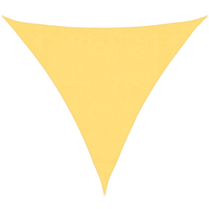 

vidaXL Toldo de Vela 100% HDPE Lona Sombra 3.6x3.6x3.6 m Triangular Beige - Beige