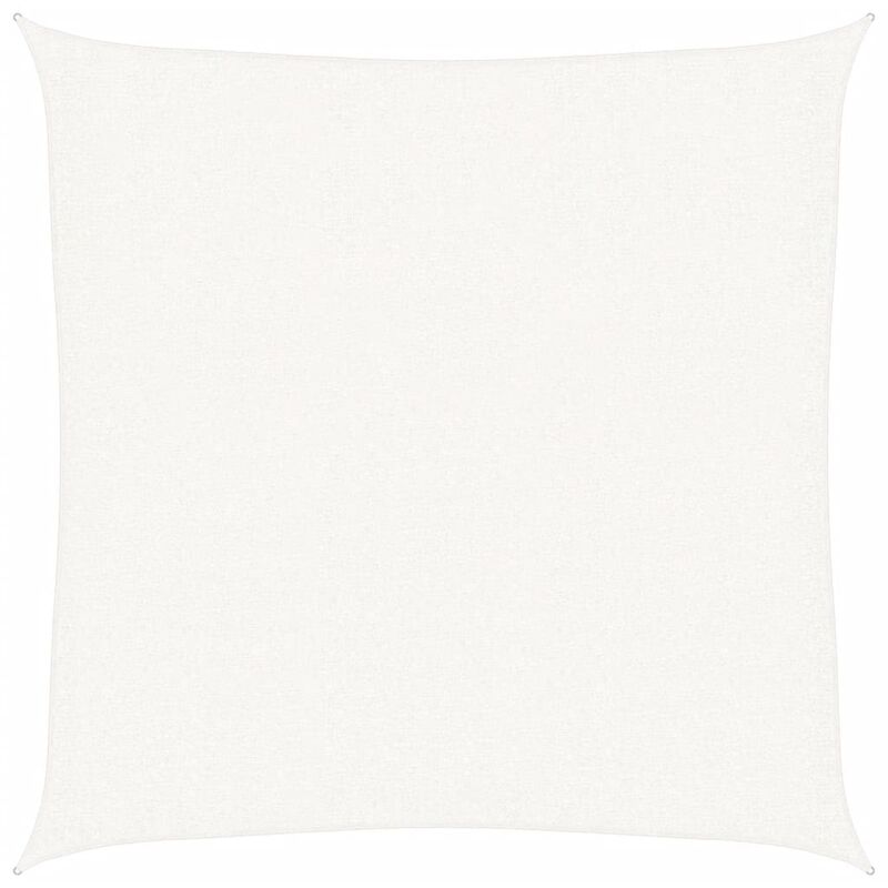 

Toldo de Vela 100% HDPE Lona Sombra 2x2 m Cuadrado Blanco - Blanco - Vidaxl