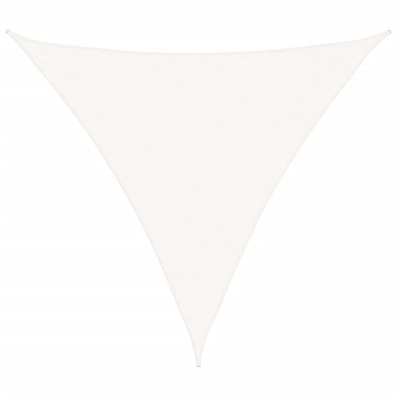 

vidaXL Toldo de Vela 100% HDPE Lona Sombra 5x5x5 m Triangular Blanco - Blanco