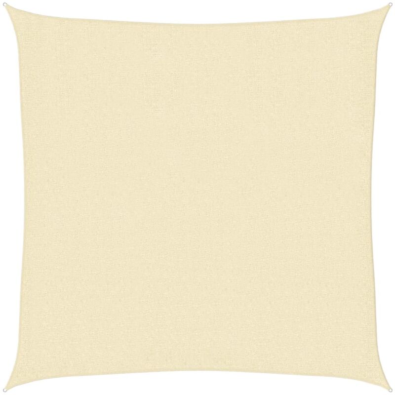 

Toldo de Vela 100% HDPE Lona Sombra 2x2 m Cuadrado Crema - Crema - Vidaxl