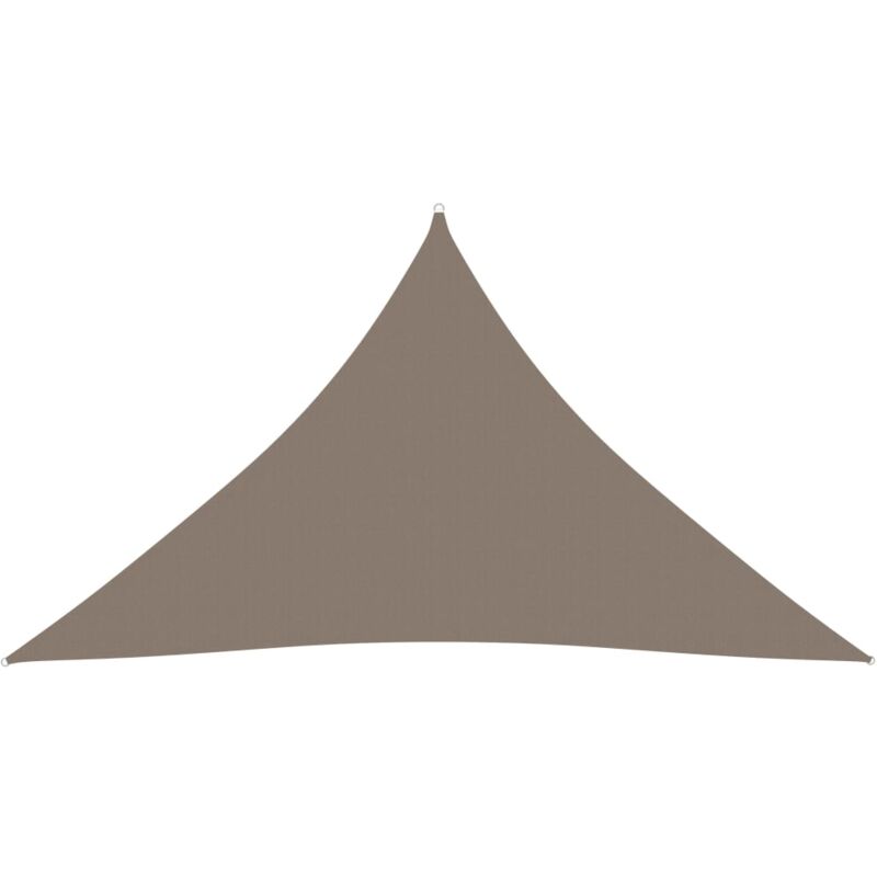 

vidaXL Toldo de vela triangular de tela oxford gris taupe 3,5x3,5x4,9m - Gris Topo