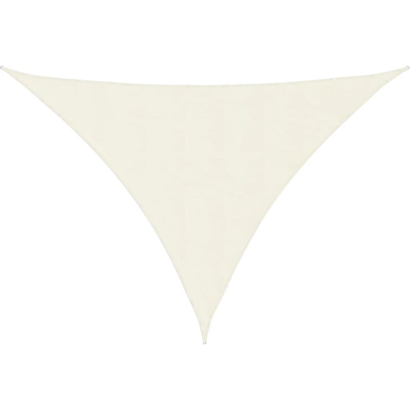 

vidaXL Toldo de vela triangular de tela oxford color crema 5x5x6 m - Crema