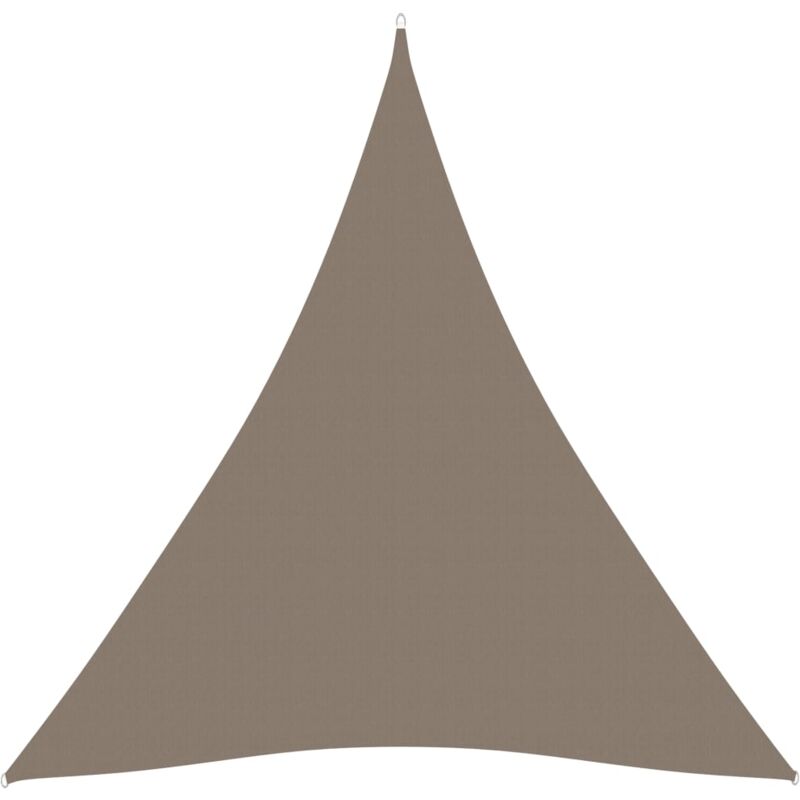 

vidaXL Toldo de vela triangular tela oxford gris taupe 4,5x4,5x4,5 m - Gris Topo