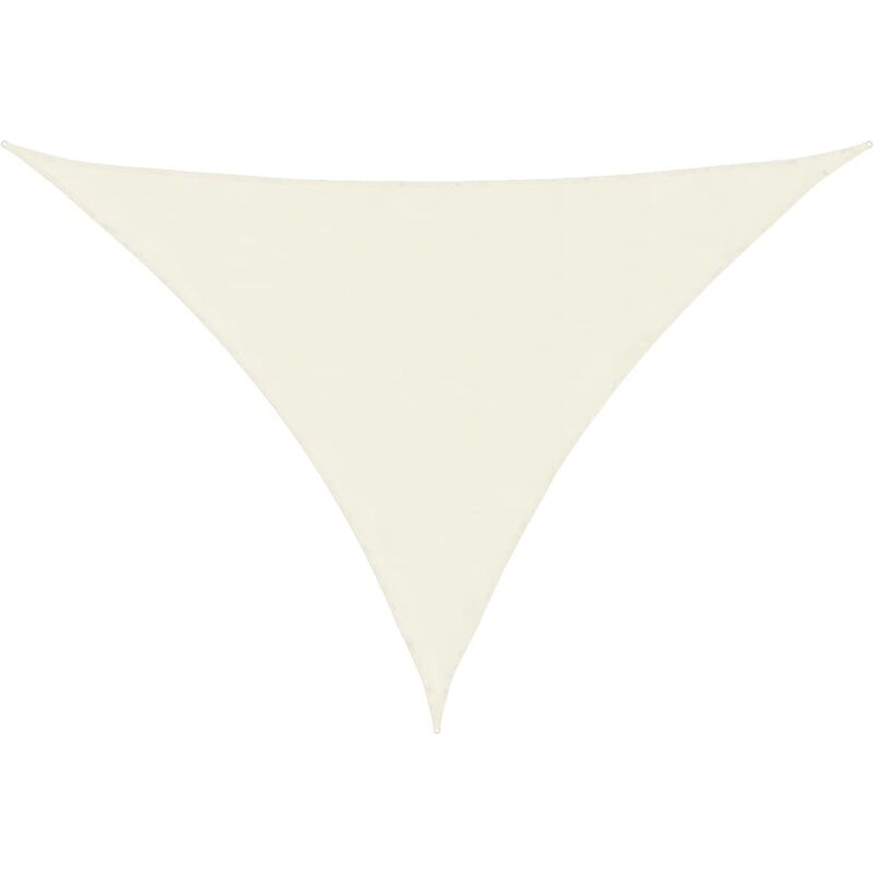 

Toldo de vela triangular de tela oxford crema 2,5x2,5x3,5 m - Crema - Vidaxl