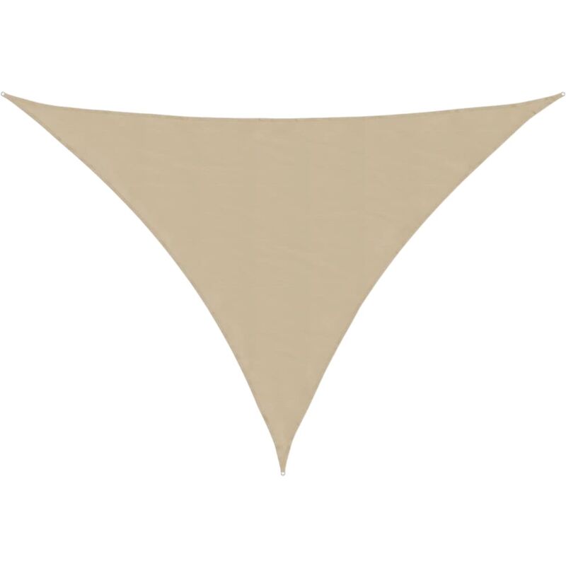 

vidaXL Toldo de vela triangular de tela oxford beige 4x5x5 m - Beige