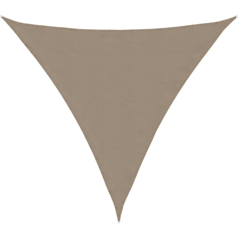 

vidaXL Toldo de vela triangular de tela oxford gris taupe 4x4x4 m - Gris Topo