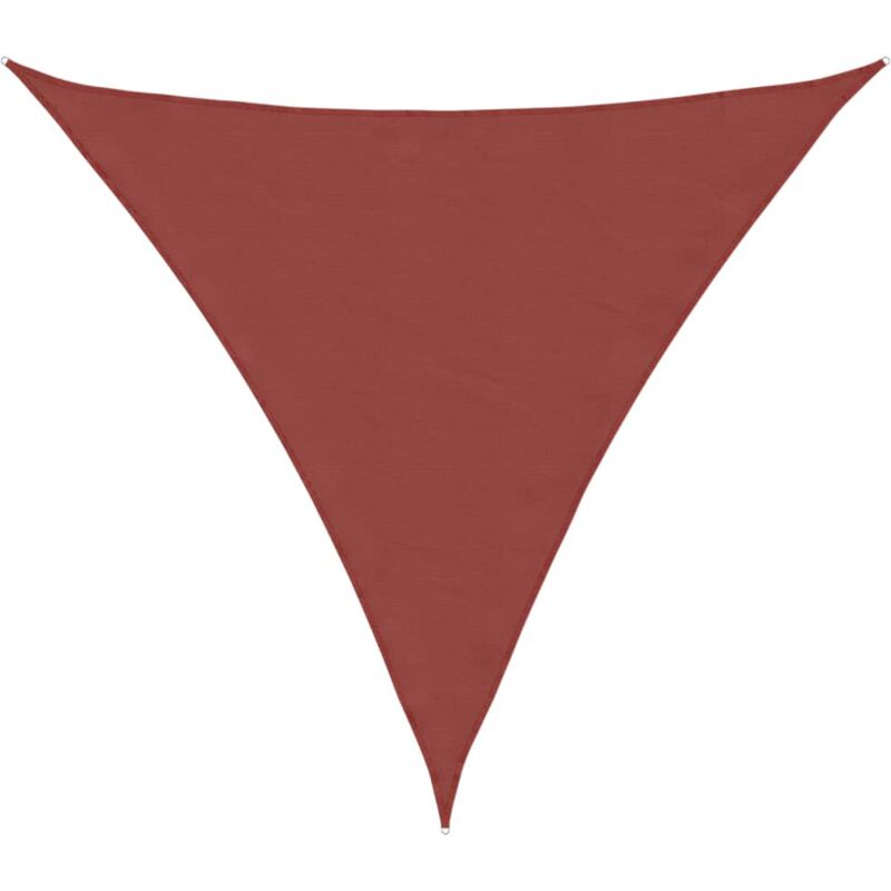 

vidaXL Toldo de vela triangular de tela oxford terracota 6x6x6 m - Marrón