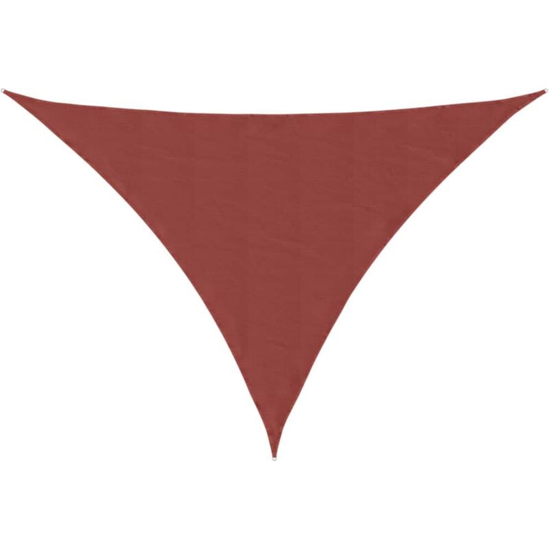 

vidaXL Toldo de vela triangular de tela oxford terracota 4x4x5,8 m - Marrón