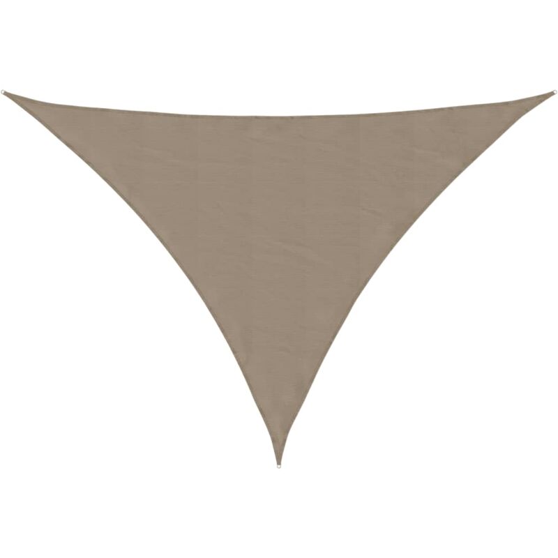 

vidaXL Toldo de vela triangular de tela oxford gris taupe 4x4x5,8 m - Gris Topo