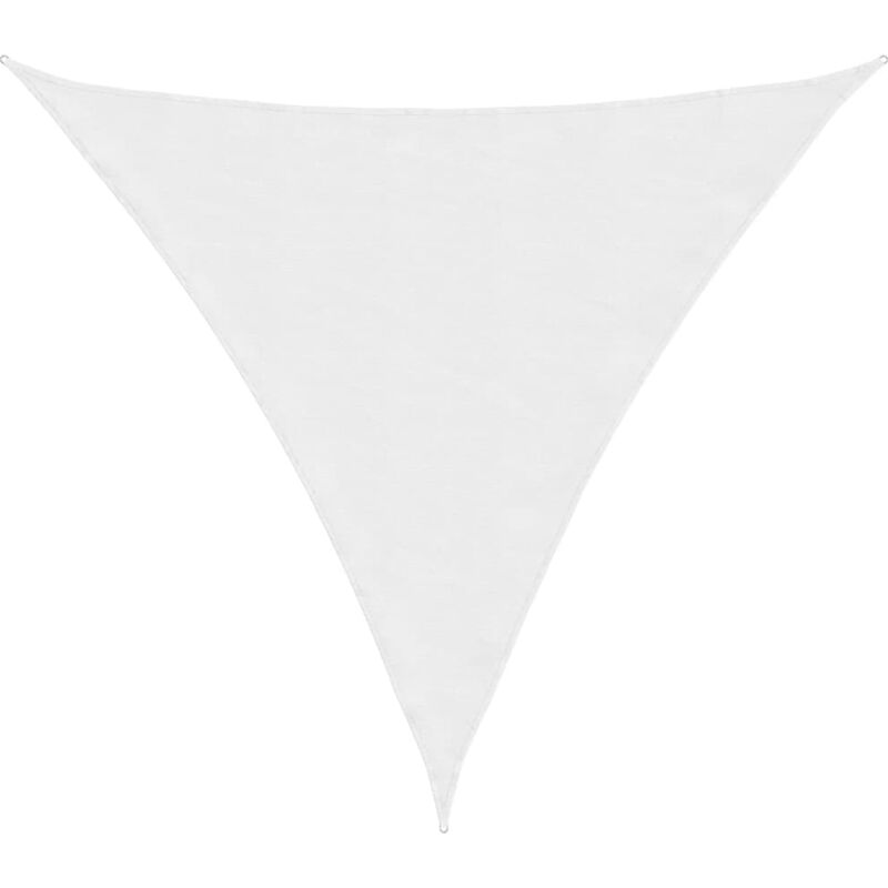 

vidaXL Toldo de vela triangular de tela oxford blanco 4,5x4,5x4,5 m - Blanco