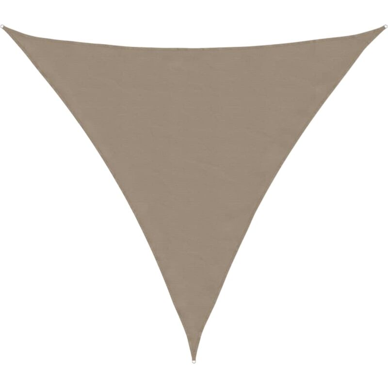 

vidaXL Toldo de vela triangular de tela oxford gris taupe 6x6x6 m - Gris Topo